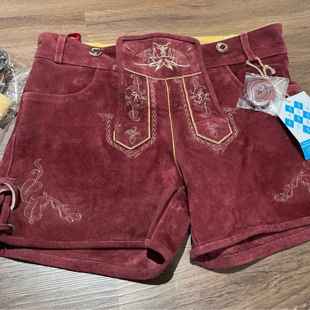 Elegant Embroidered Burgundy Dress - Picture 4 of 7